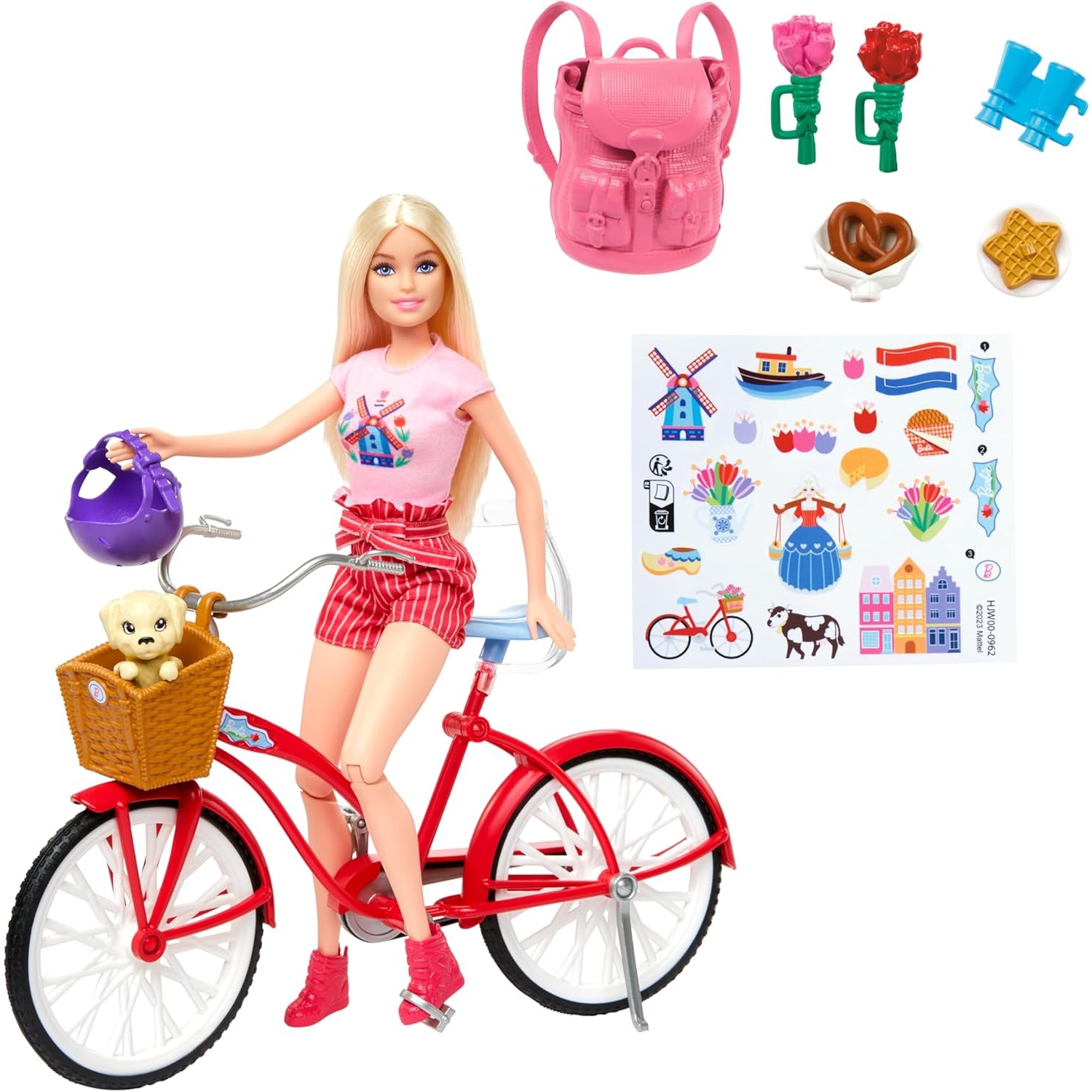Mattel Toy Barbie - مجموعة ألعاب دراجة باربي الأصلية من